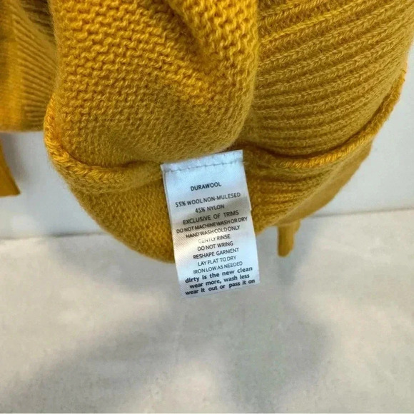 toad & co sweater mens yellow size xL WOOL - Picture 4 of 7